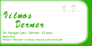 vilmos derner business card